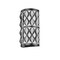 Z-Lite Harden Wall Sconce, 2-Light, 8 In.W x 4.5 In.L x 14.75 In.H, Matte Black/White 1948-2S-MB - alternate 7